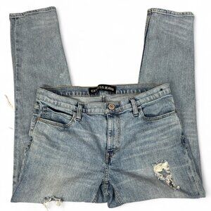 Express Girlfriend Mid‑Rise Straight Leg Jeans | Women’s Size 10 | Casual Street